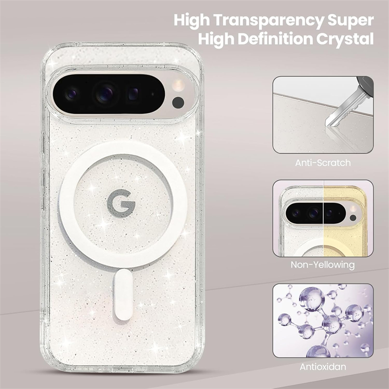 Magnetic Bling Glitter Clear S - Tablet Accessories For Girls 评论和价格
