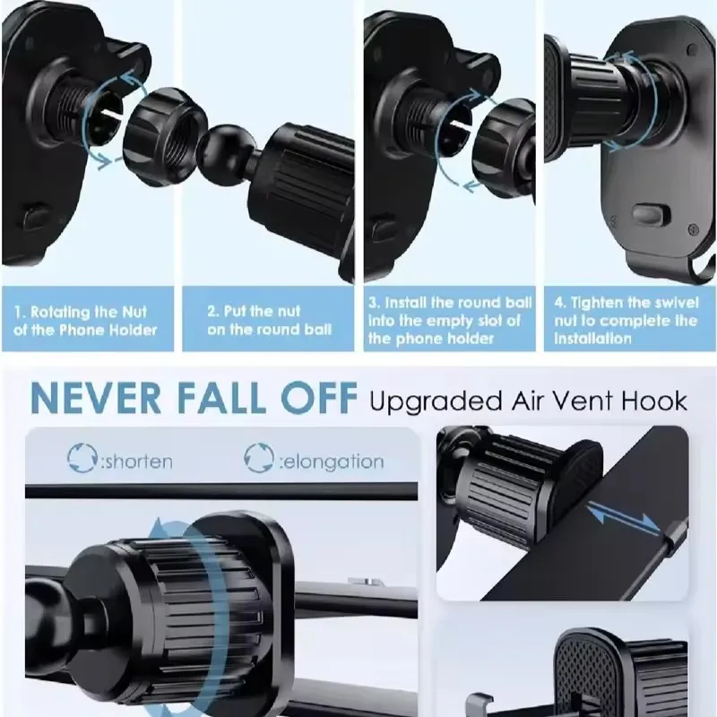 Car Phone Holder Car Air Vent  - Car Accessories Tablet Holder 评论和价格