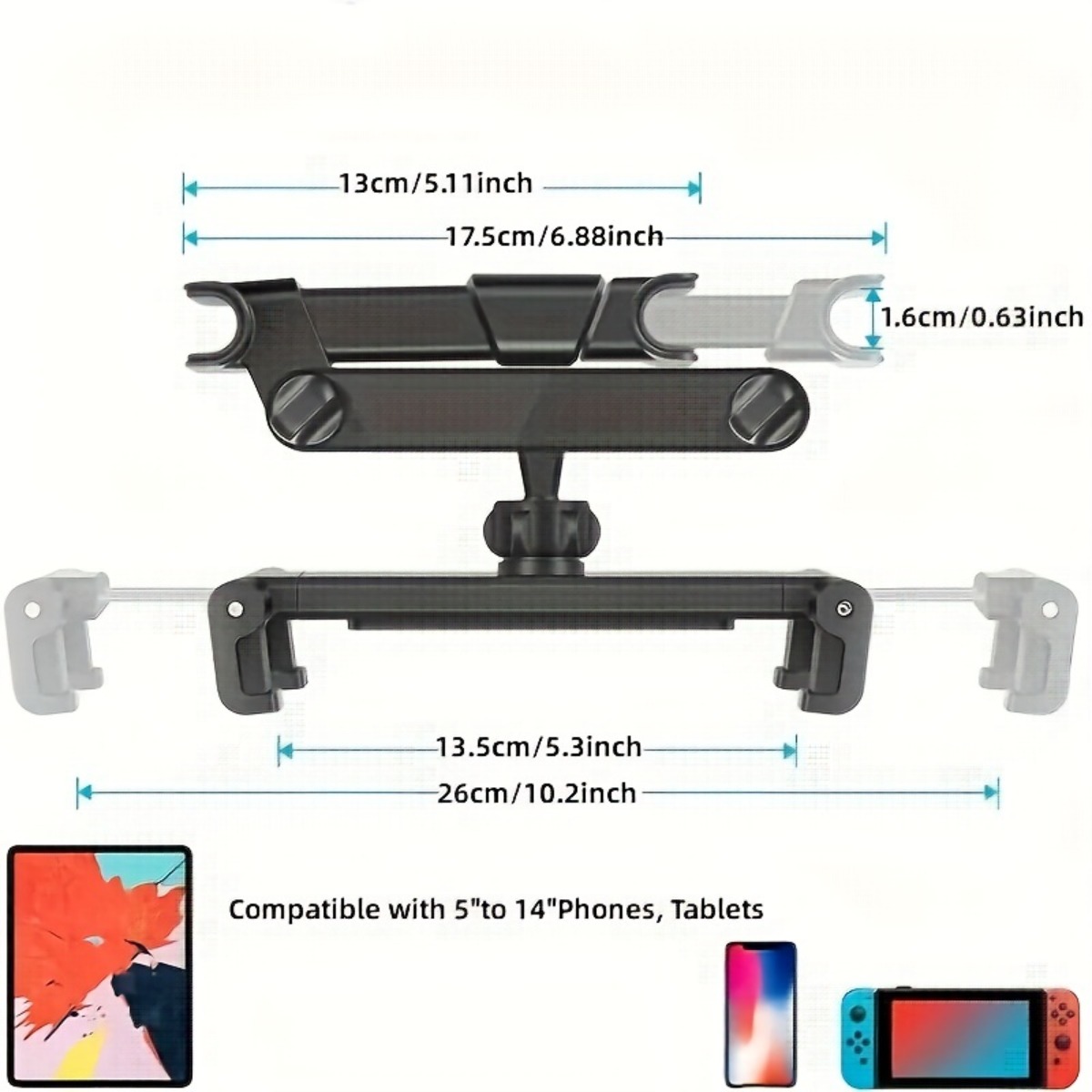 Universal Car Headrest Tablet  - Car Accessories Tablet Holder 评论和价格