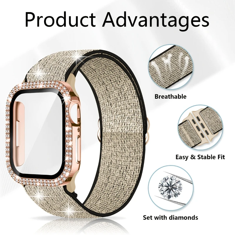 Band+Case for Apple Watch 45mm - Tablet Accessories For Girls 评论和价格